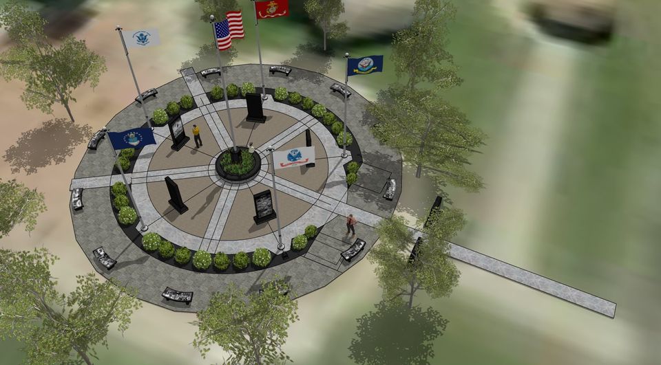 Veterans Memorial rendering